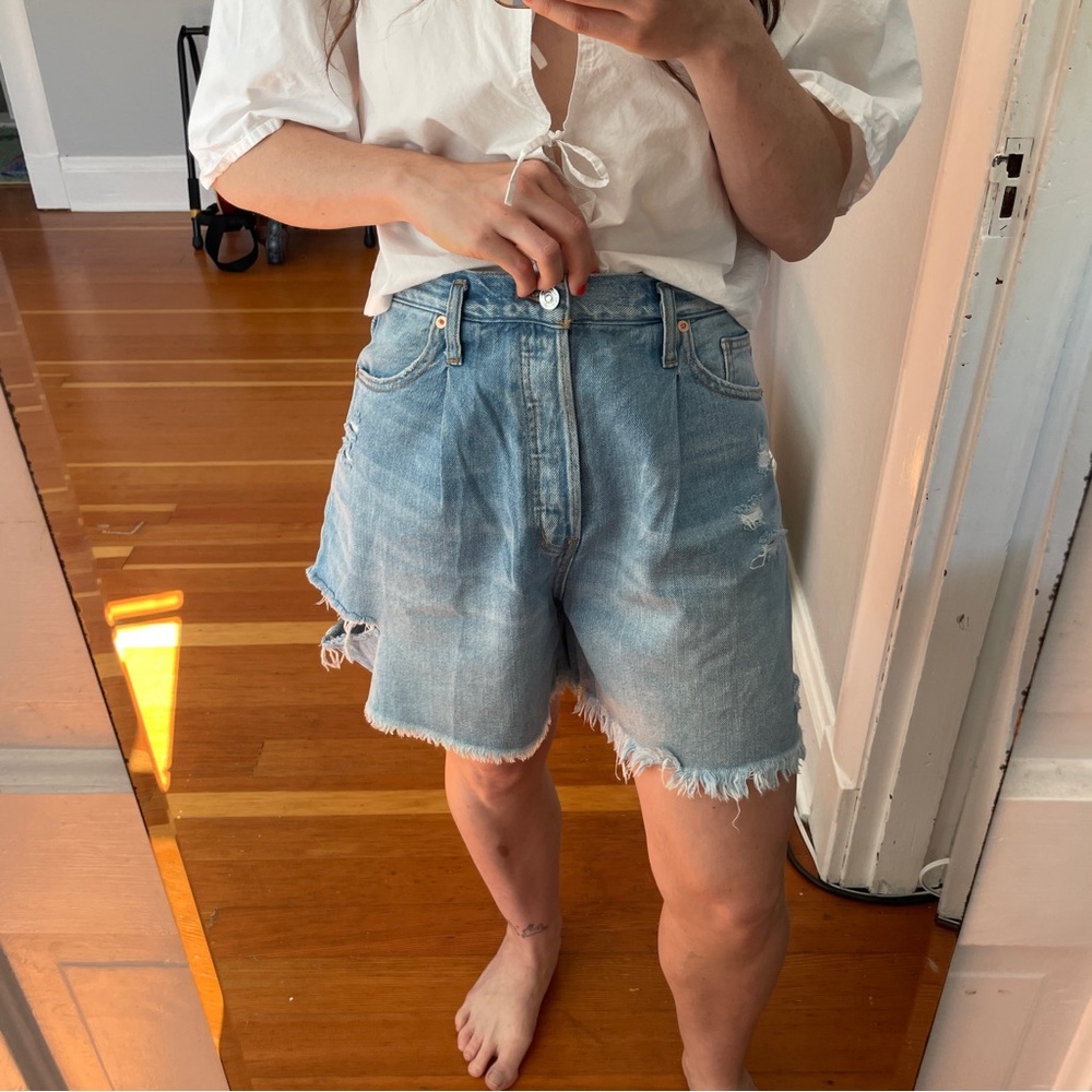 We the Free Distressed Denim Shorts
